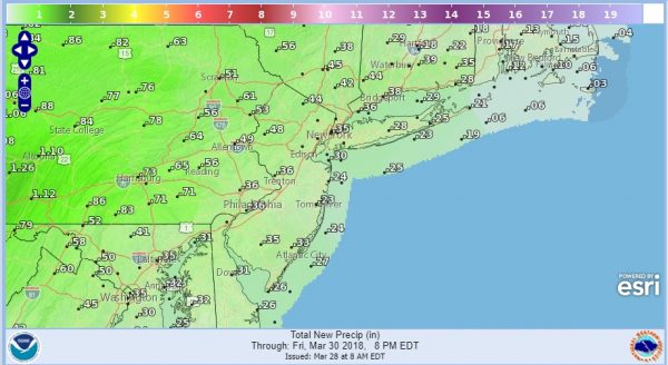 Passover Easter Sunday Weekend Outlook