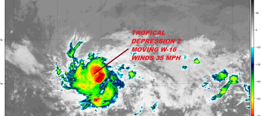 Tropical Depression 2 Forms Eastern Atlantic No Threat to Land
