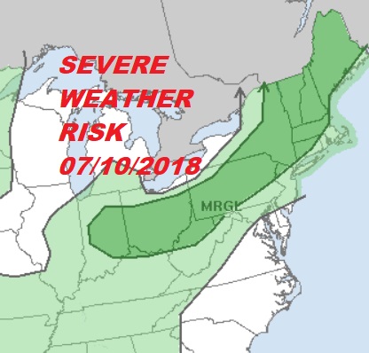 Hot More Humid Severe Weather Risk Evening