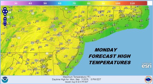 Labor Day Weekend Weather