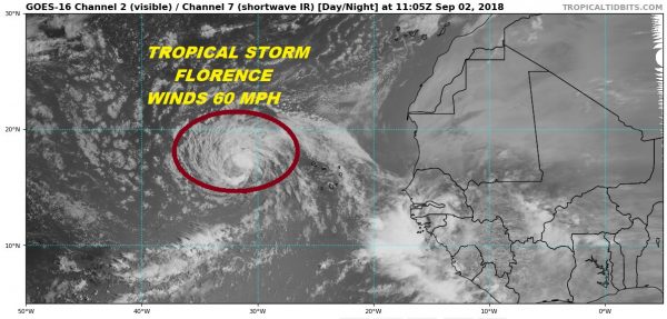 tropical storm florence