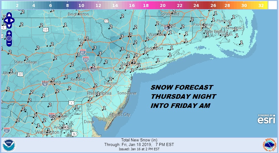 National Weather Service Snow Forecast Maps Updated 1/1718/2019 Weather Updates 24/7 by