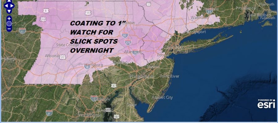 Winter Weather Advisory Northwest NJ Hudson Valley Route 84 North