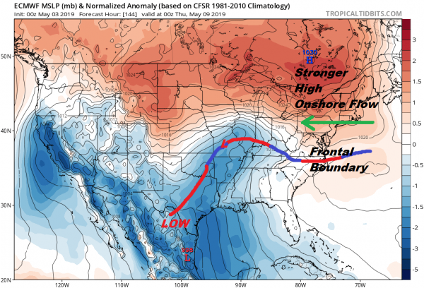 Active Spring Pattern Continues Long Range