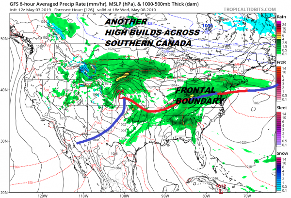 Active Spring Pattern Continues Long Range