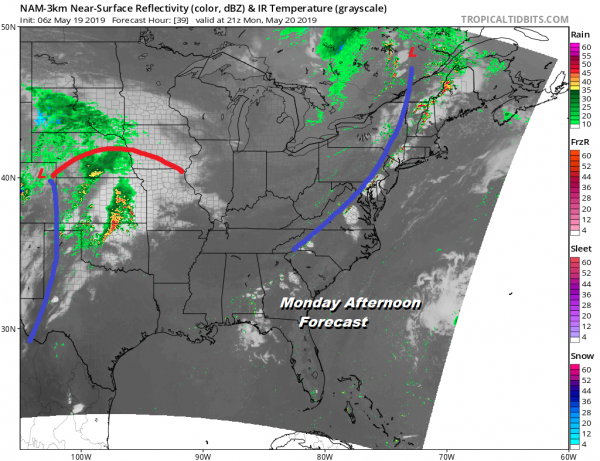 Spring Day Clouds Sun Thunderstorms Tonight Severe Weather Risk