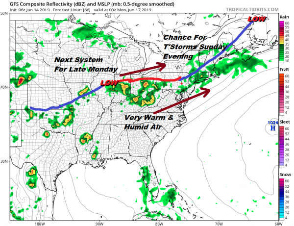 Father's Day Weekend Weather Outlook Thunderstorms Late Sunday