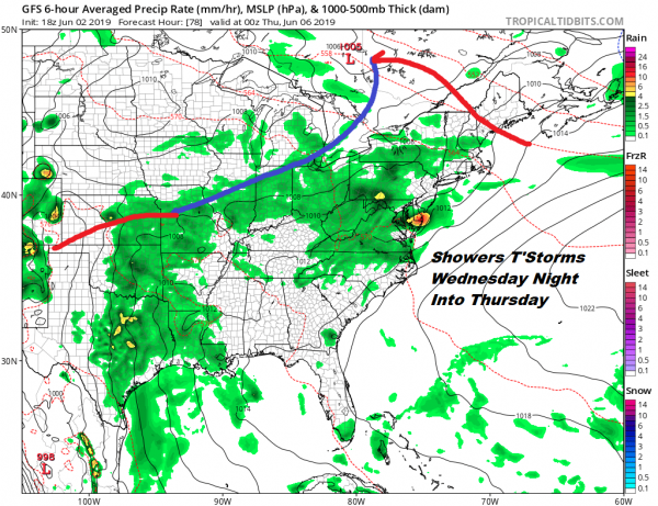 Thunderstorms Exit Cool Monday Tuesday More Storms Late Wednesday
