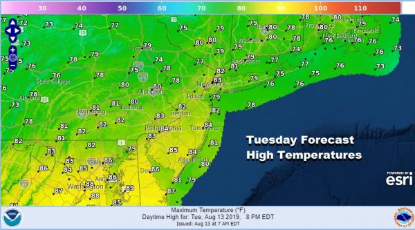 Severe Weather Risk Reduced Shifts South