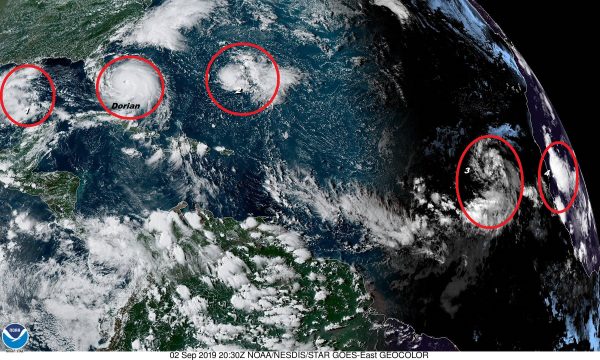 Hurricane Watch Georgia South Carolina Coasts Dorian Stationary Over Grand Bahama