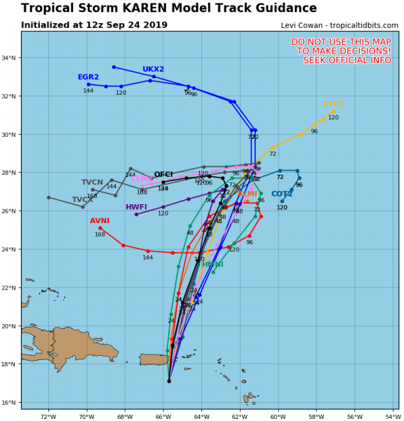 Tropical Storm Warning Puerto Rico Virgin Islands Karen Nears Jerry Nears Bermuda