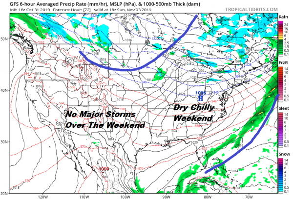 Colder Air Arrives Lasting Into Early Next Week