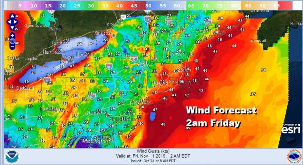 Halloween Winds Howl Along The Coast Severe Thunderstorms Possible Tonight