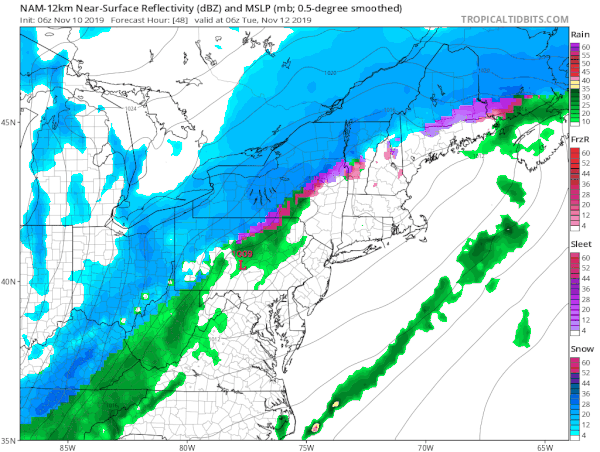 Sunday Monday Warmup Arctic Front Snow Chance Very Cold Air Arrives