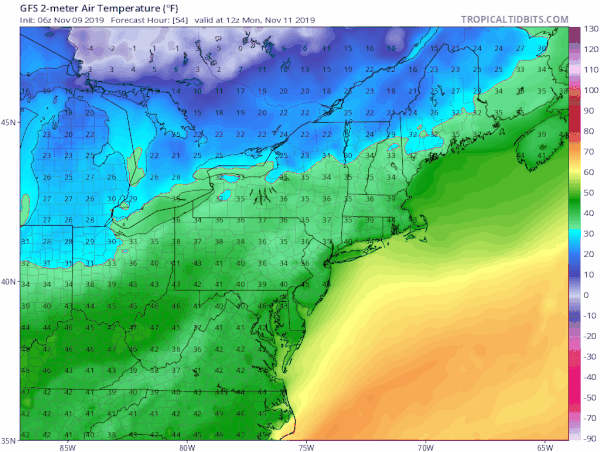 Saturday Sunshine High Clouds Warmer Sunday Monday Arctic Front Tuesday