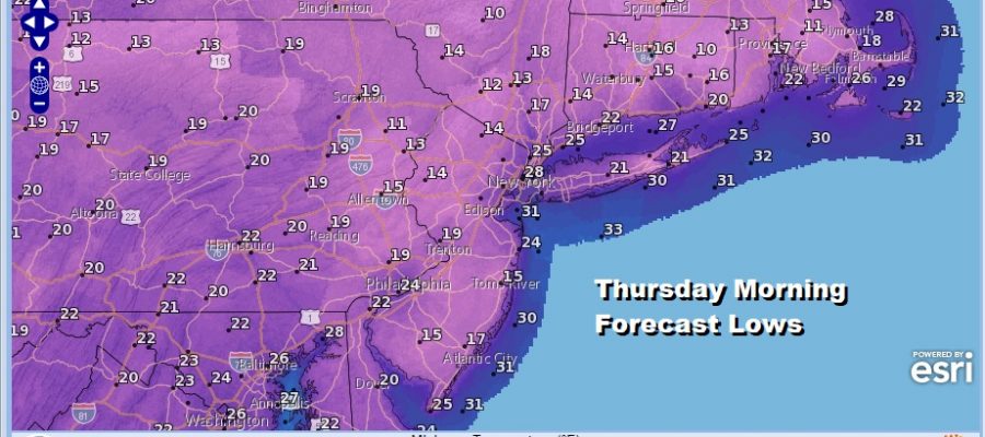 Record Lows Across The East More Records Today