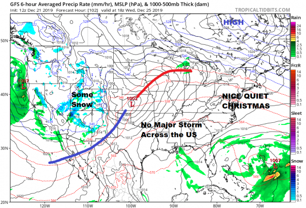 Quiet Weather Hanukkah Christmas No Major Storms Lurking