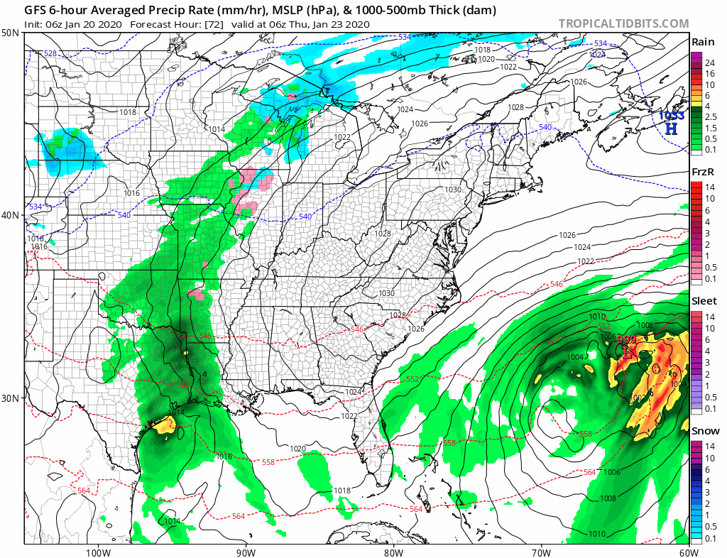 Cold Dry Week Ahead Coastal Low Develops This Weekend