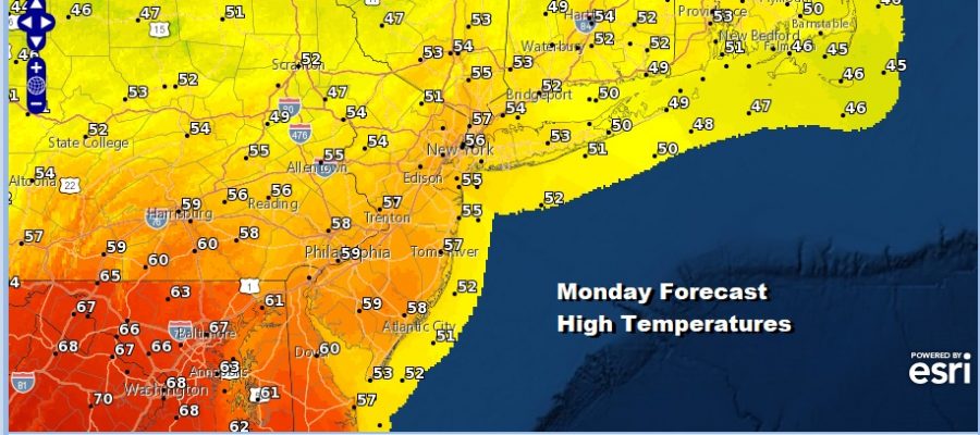 Some Rain Over Night Possible, Clouds Saturday Into Sunday Warming Up Monday