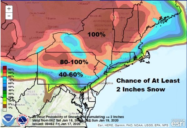 Winter Weather Advisory Northern New Jersey NYC, Hudson Valley Connecticut