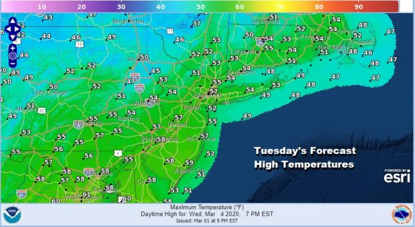 Monday Brings Warmer Temperatures Showers Later Monday Night Into Tuesday