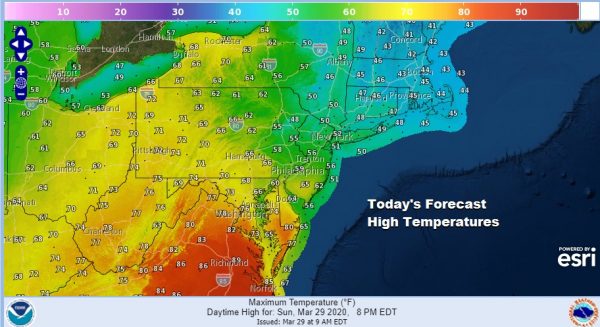 Severe Weather Risk New Jersey Pennsylvania Soupy Sunday Ahead