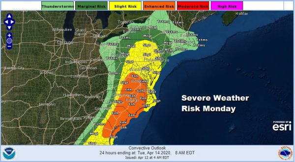 High Wind Warning Monday Severe Weather Heavy Rains