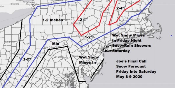 Snow Forecast Friday Saturday Unusually Cold Northeast Mid Atlantic Mothers Day Weekend