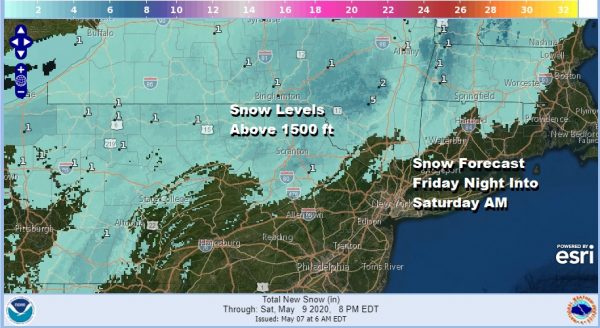 Beautiful Thursday Wet Snow Rain Cold And Windy Mother's Day Weekend