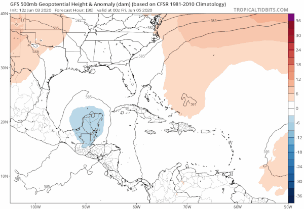 Tropical Storm Cristobal On The Coast Will Head Northward Toward Gulf Coast Late Weekend