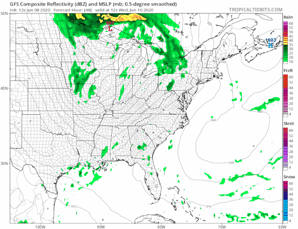 Beautiful Day Dry Into  Early Wednesday Showers Thunderstorms Late Into Thursday